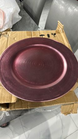 Pink Metallic Charger Plate