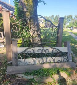 Beautiful metal headboard and footboard