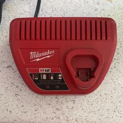 Milwaukee M12 Battery Charger And Battery
