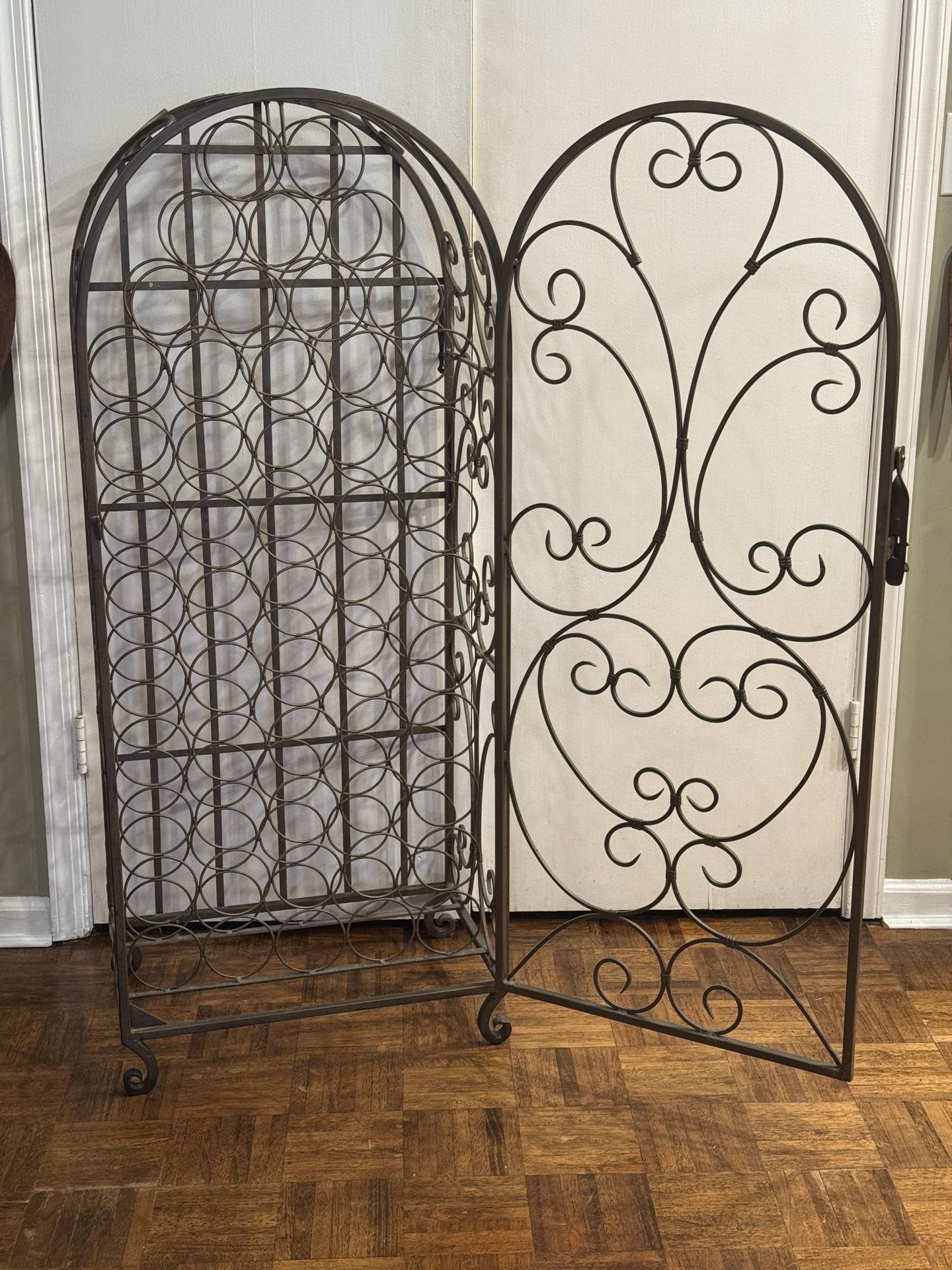 Wrought Iron Wine Rack