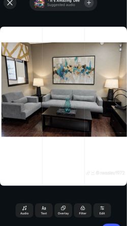 Contemporary Grey Sofa & Chair Set🔥🔥🔥