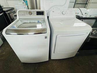LG Washer and Dryer Set / Sed de Lavadora y Secadora - Glass Lid - Works 100%!