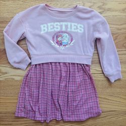 Disney's Frozen "Besties" Graphic Sweatshirt Twofer Dress by Jumping Beans - 6