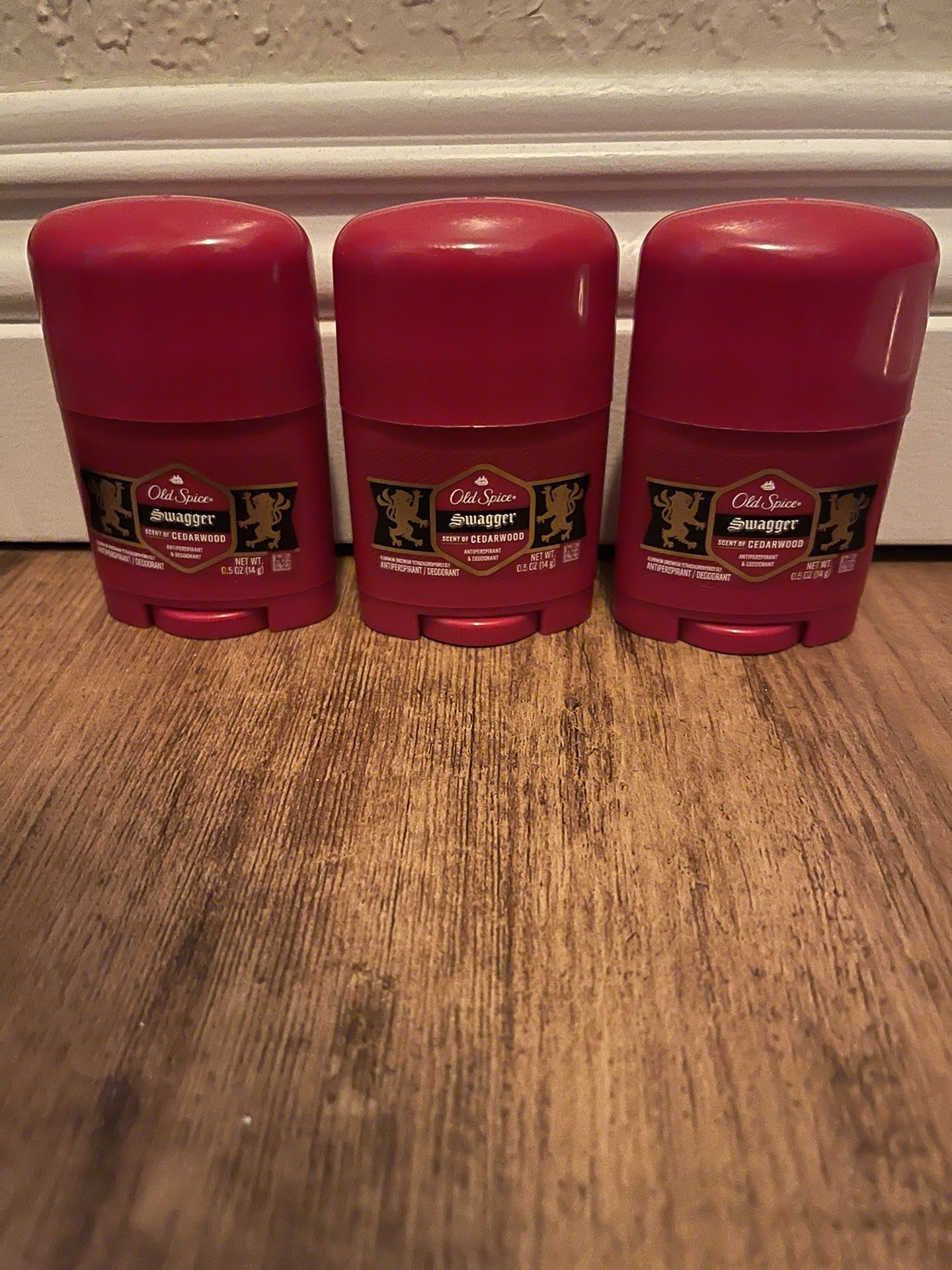 old spice deodorant/ dove men care cream/ DSC shave cream
