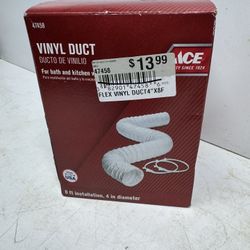 New Ace Vinyl Duct 8ft x 4”. You Must Pickup