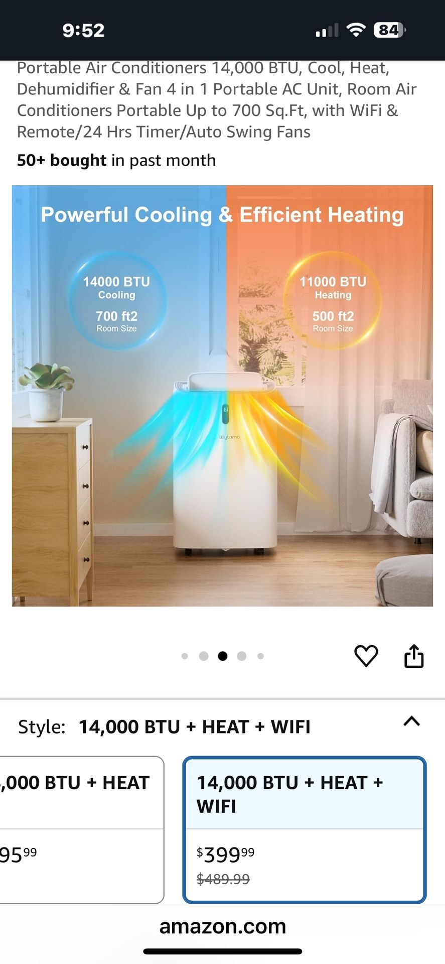 Air conditioner with heat