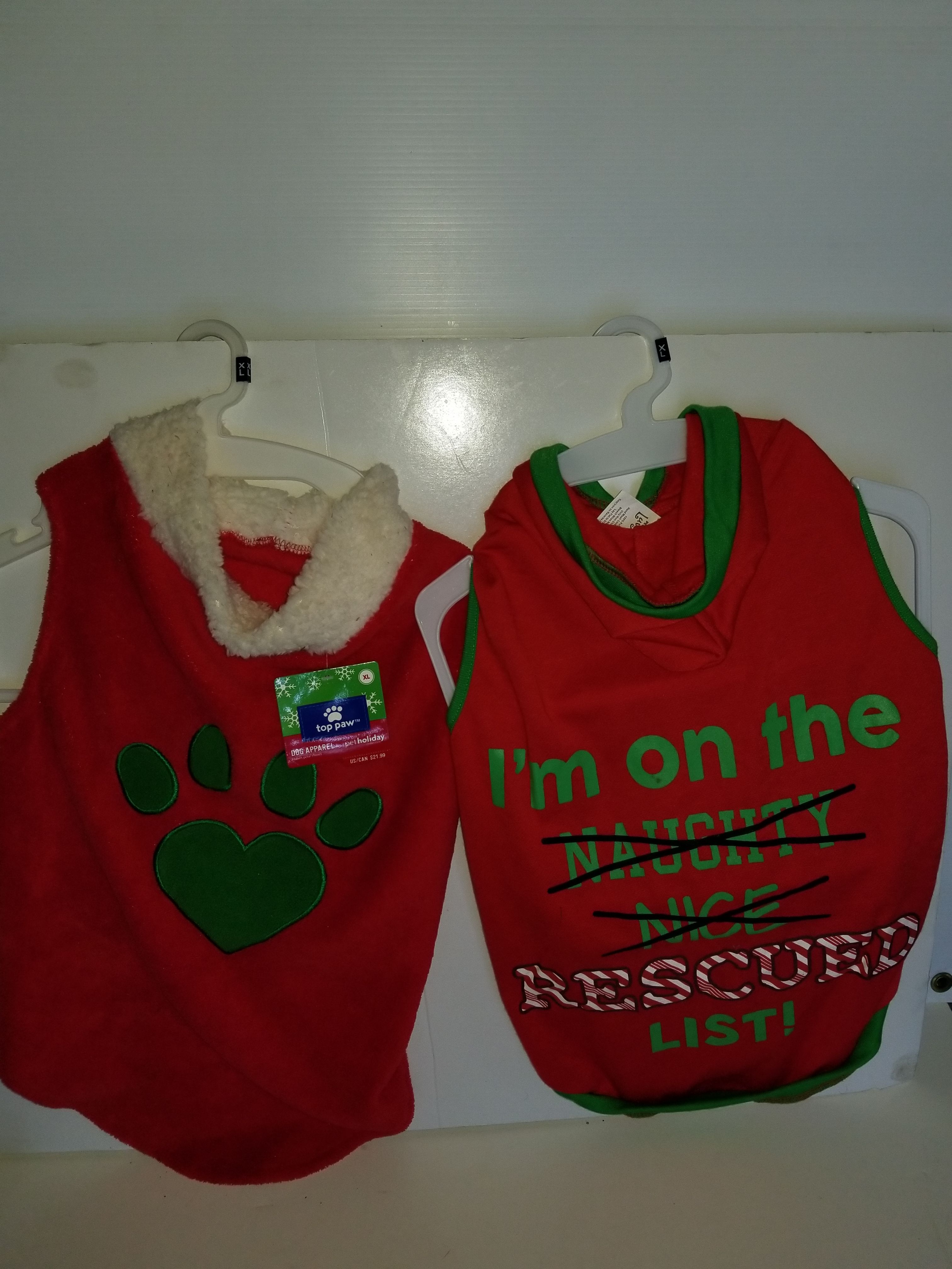 To extra large dog Christmas outfits