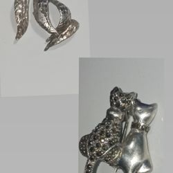 Silver Cat Pendant & Brooch Pin