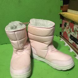 New Pink Boots Cold Weather Comfort Boots 