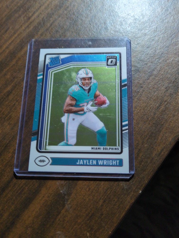 JAYLEN WRIGHT FOOTBALL CARD.