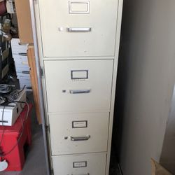 Four drawer file cabinet