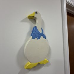 1987 Vintage Ceramic Goose Wall Decor