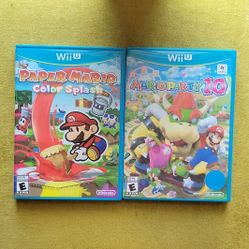 WiiU Paper Mario Color Splash And Mario Party 10