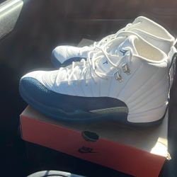 Size 9 Men Jordans 12s French Blues