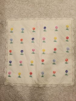 Vintage Embroidered Pillow Cover