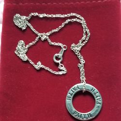 FAITH CHARM AND NECKLACE SET