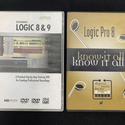 (Bundle Lot) Logic 8 & 9 Beginning A Practical Step By Step Training DVD & Logic Pro 8 Know It All DVD 