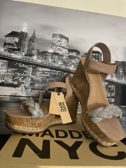 Madden NYC wedge Heels New In Box 