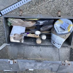 Sheet Rock Tools And Tool Box