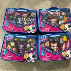 Littlest Pet Shop LPS Sweet & Stylish G7 Series 5 Trendsetters Full Set Pink Fox