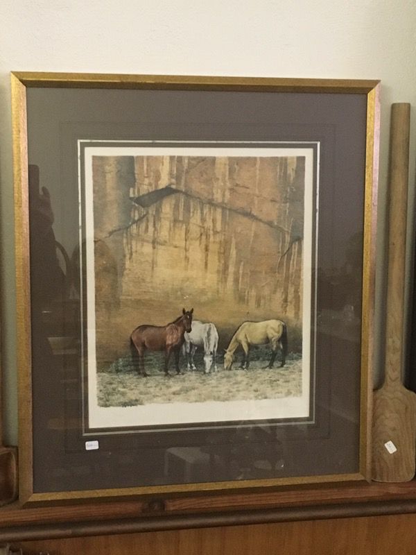 James Asher Canyon Horses Lithography (planographic)