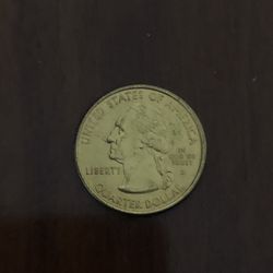 Gold color U.S. QUARTER