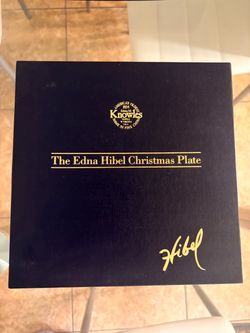 The Edna Hibel Christmas plate collection