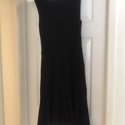 Elie Tahari Black Knit Cocktail Dress