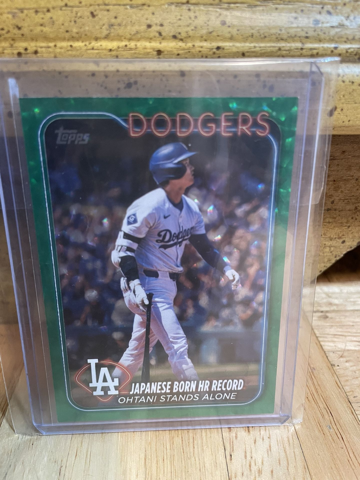 Shohei Ohtani Green Dodgers