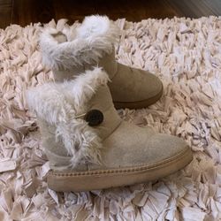 Faux Fur Warm Boots For Girls Size 13