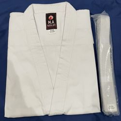 Martial Arts/ Karate/Taekwondo Top And White Belt