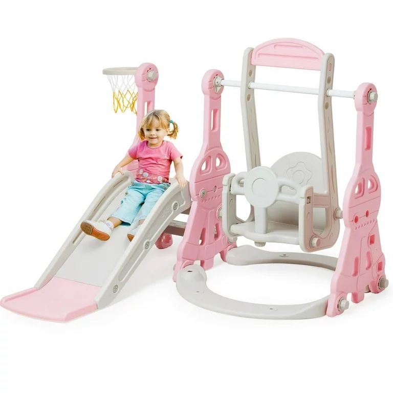 New in box 4 in 1 Indoor Slide Swing for Toddlers 1-3 Baby Activity Playground Playset 