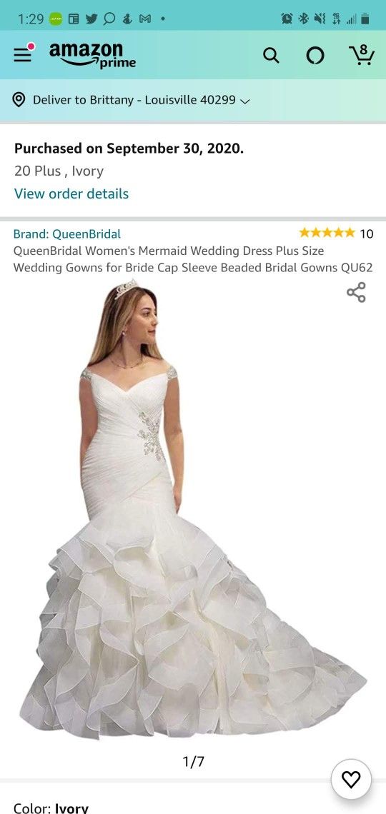 Wedding Dress - $175