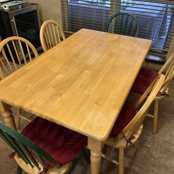 Kitchen Table & Six Chairs