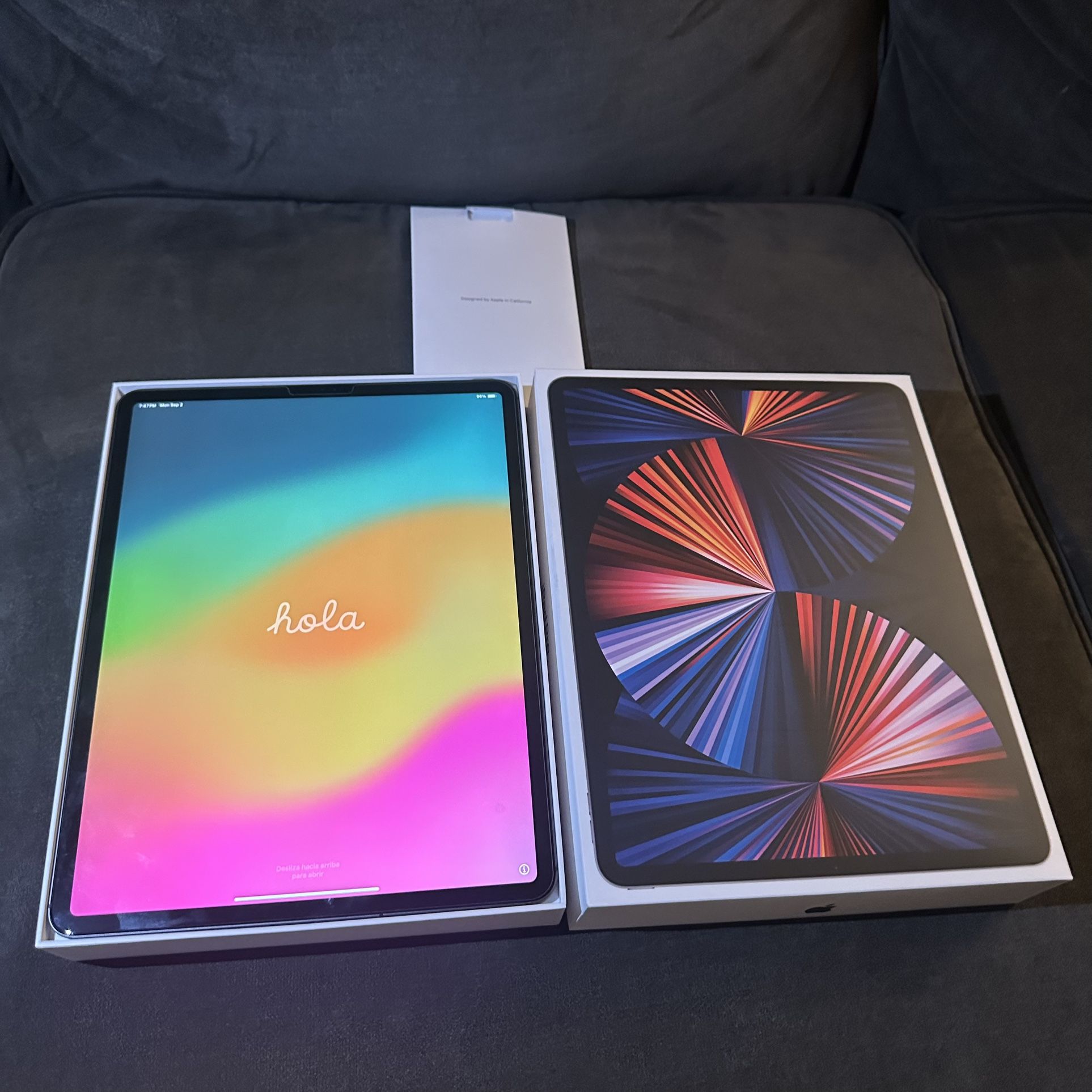 Unlocked iPad Pro 12.9 Inch With 256gb With Screen Protector
