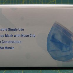 1,300 Disposable 3-Ply Pleated Face Masks CMS1003