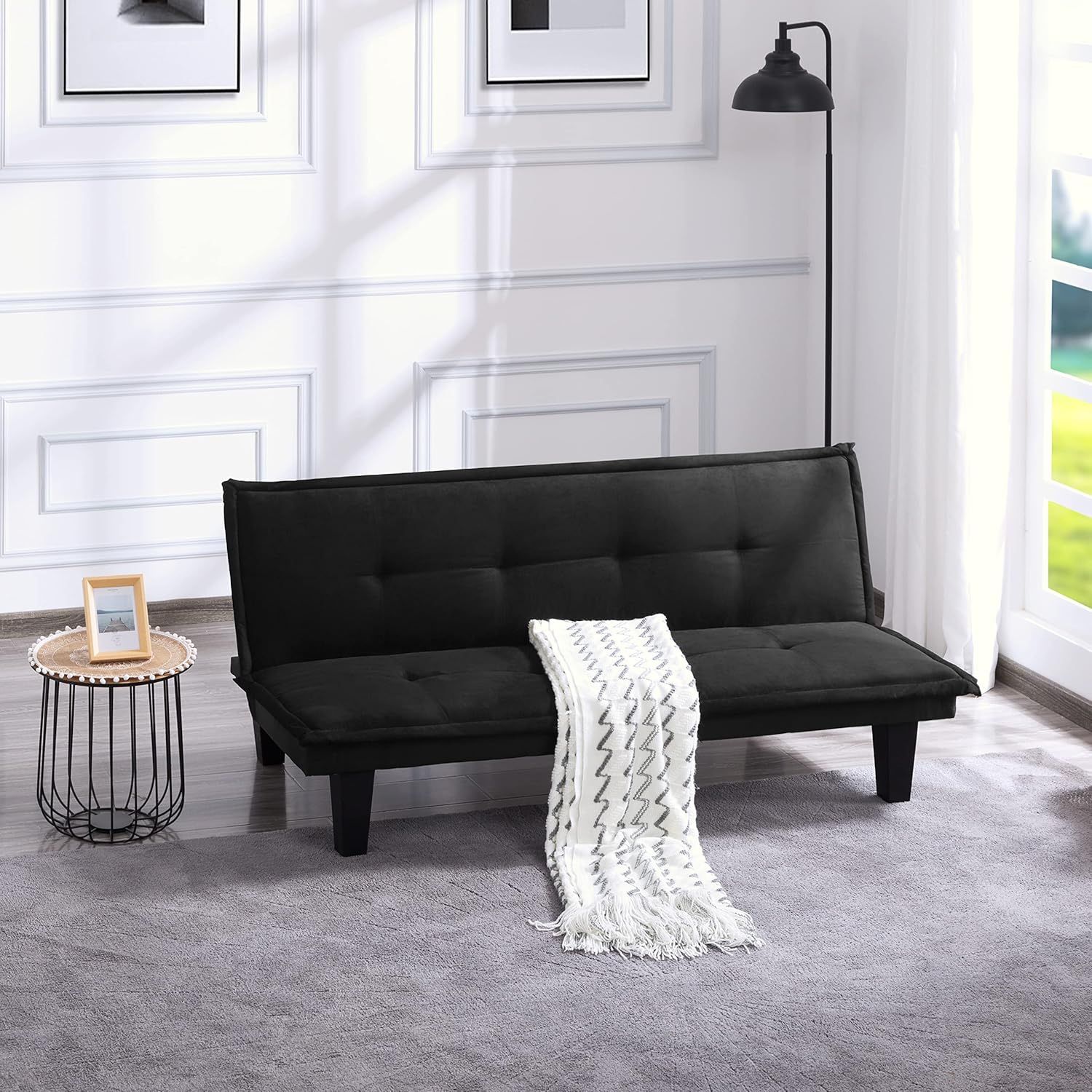 Lepfun Convertible Folding 3 Seat Sofa Bed 