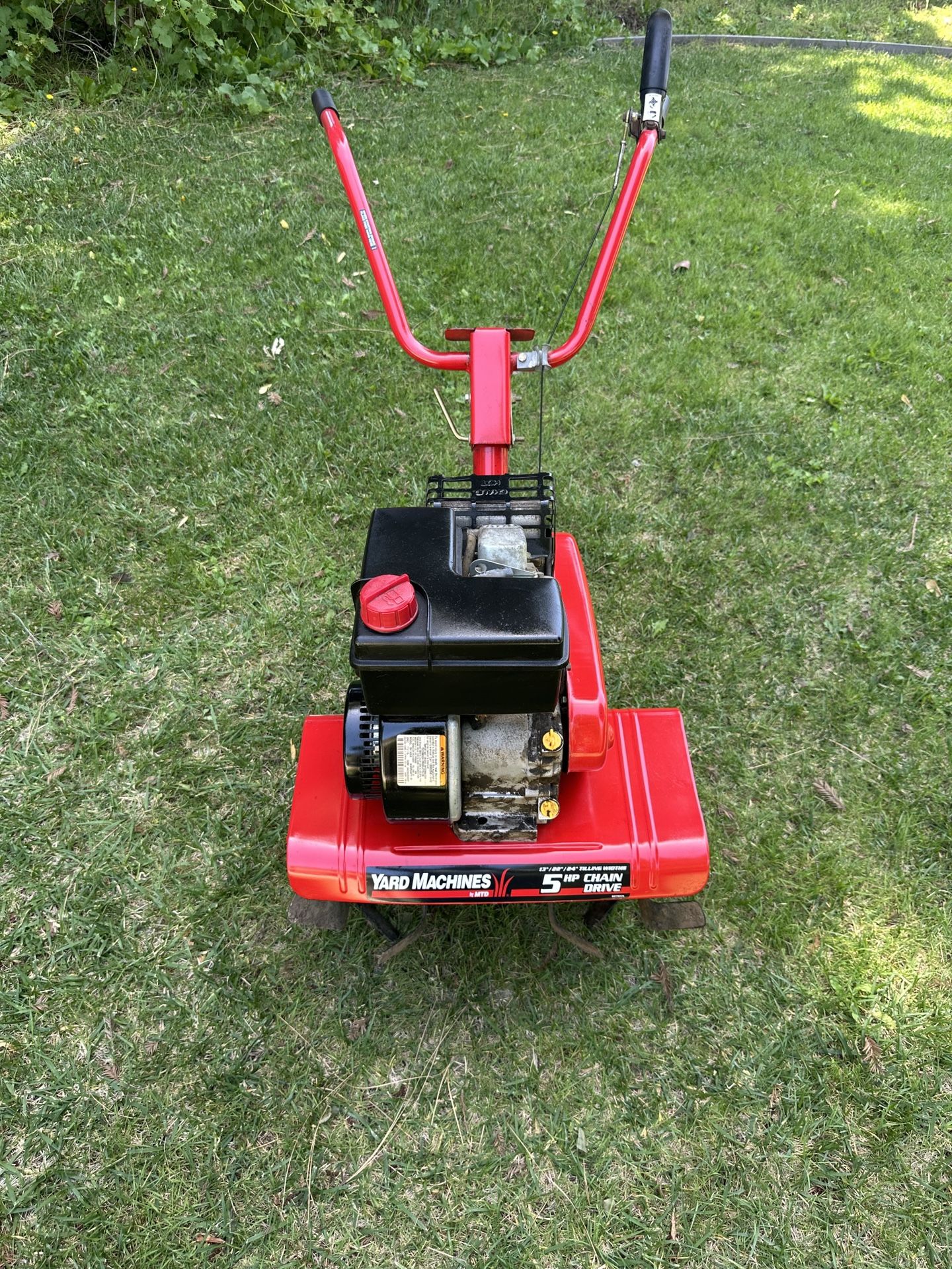 Yardmachines 5HP Tiller