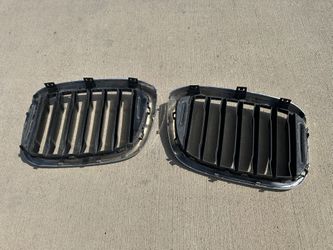 Genuine BMW F15 X5 Front Silver Kidney Grill M Performance