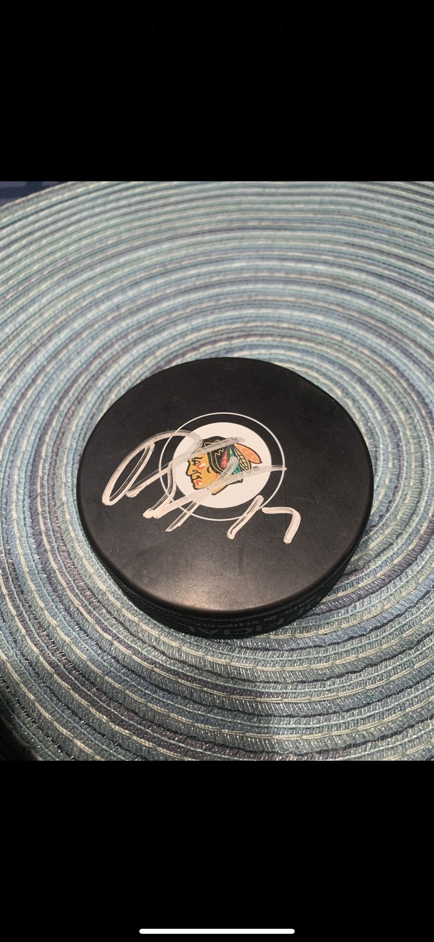 Autographed NHL Hockey Puck By Dylan Strome Chicago Blackhawks NHL
