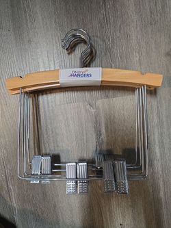 Kids wood 2 piece outfit hanger , 5 pack