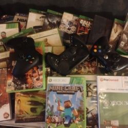 Xbox One &360 Left For Dead ,GTA 5,Some PS4 Games 3 Wireless Controllers whole Bundle 40+Games