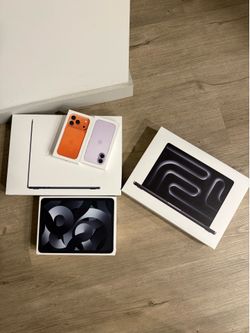 Iphone macbook ipad boxes