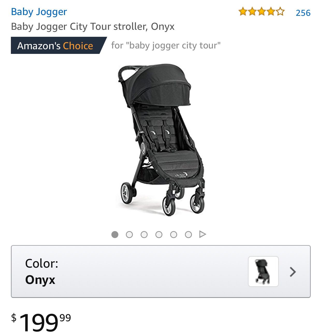 Baby Jogger City Tour stroller, Onyx