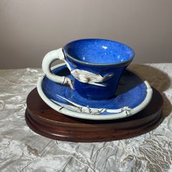 Pottery Cup And Saucer