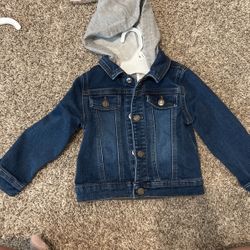24 Month Old Ok!e Dok¡e Jean Jacket W/hoddie 