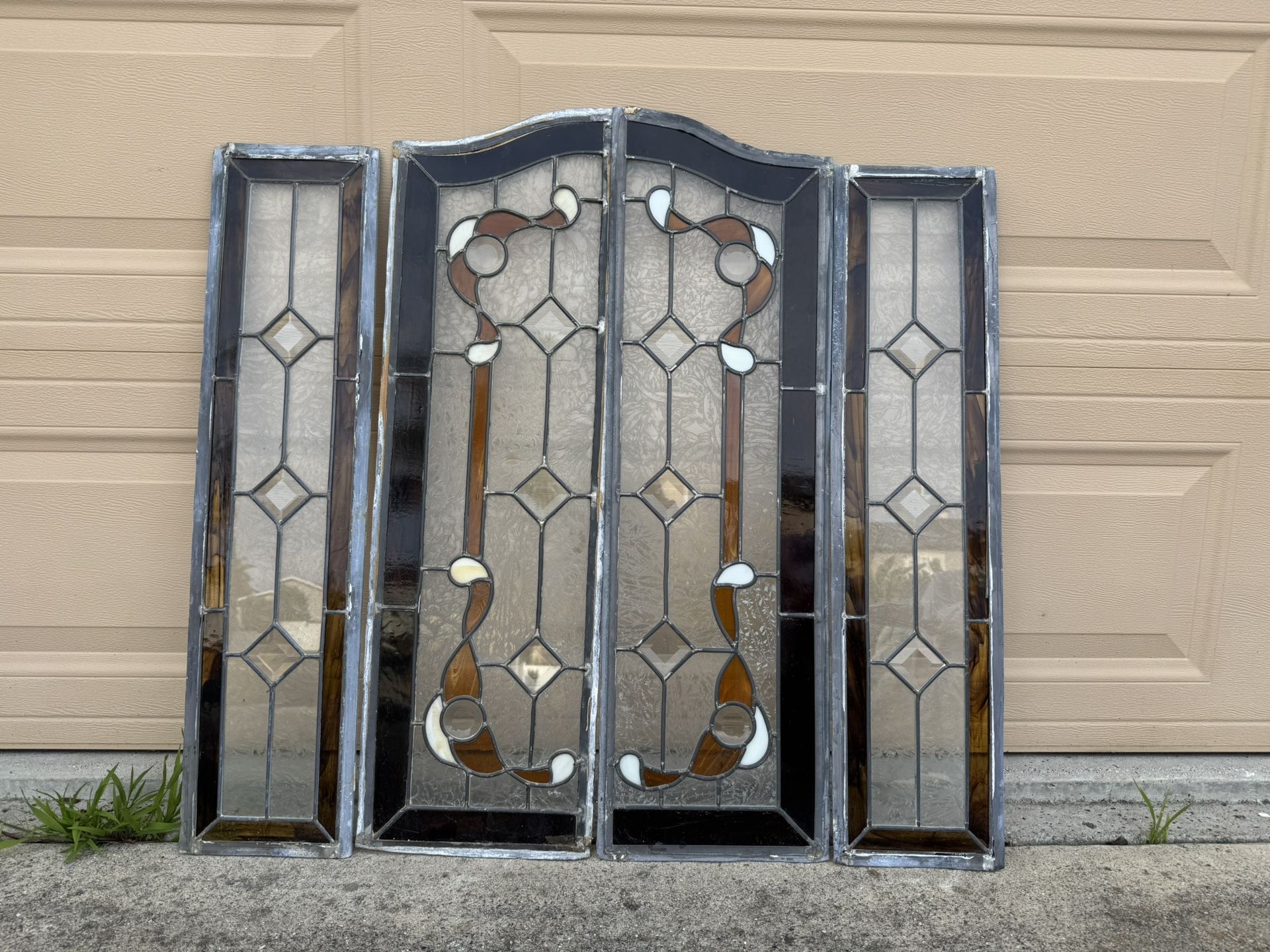 Leaded Glass Window Panels