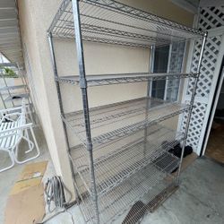 Storage metal shelves rack