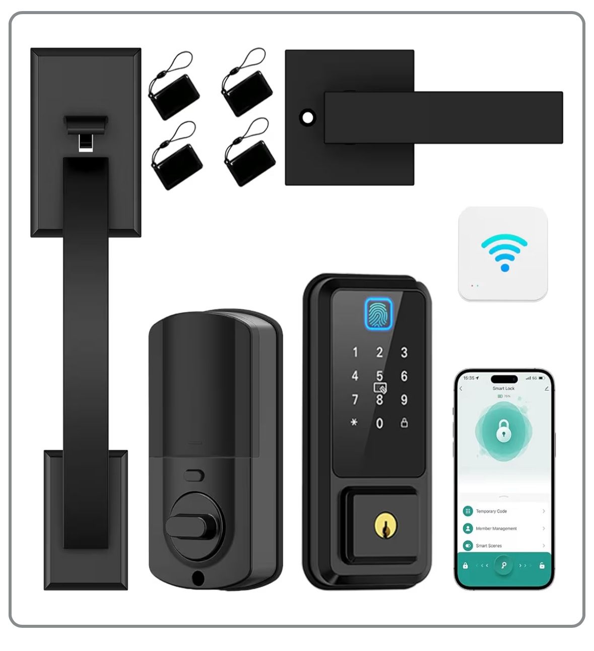 Front Door Handle Keypad