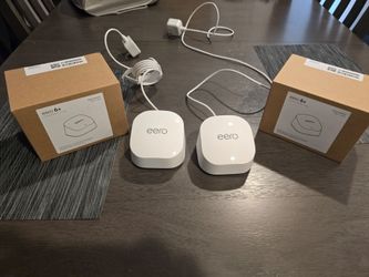 Eero 6+ Dual-Band Mesh Wifi 6 Routers (Two)